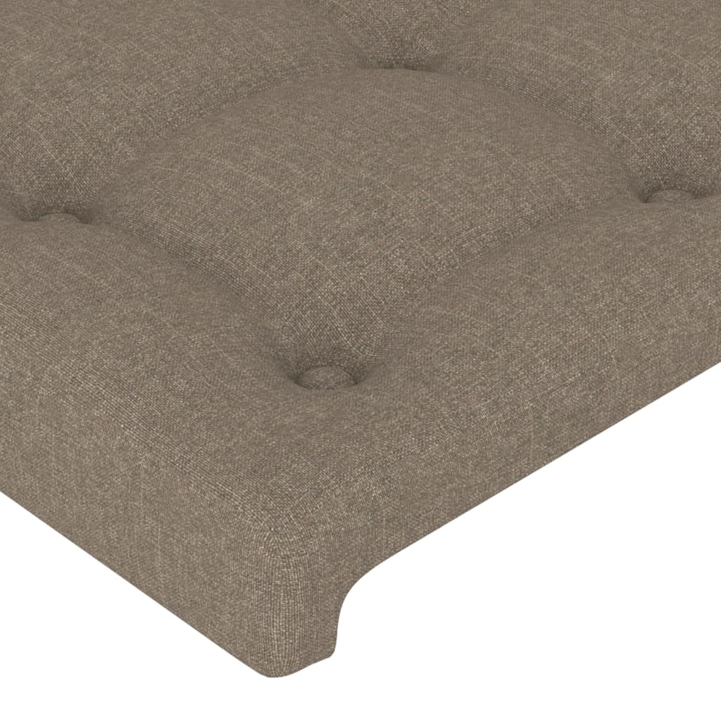 vidaXL Cabecero de tela gris taupe 90x5x78/88 cm