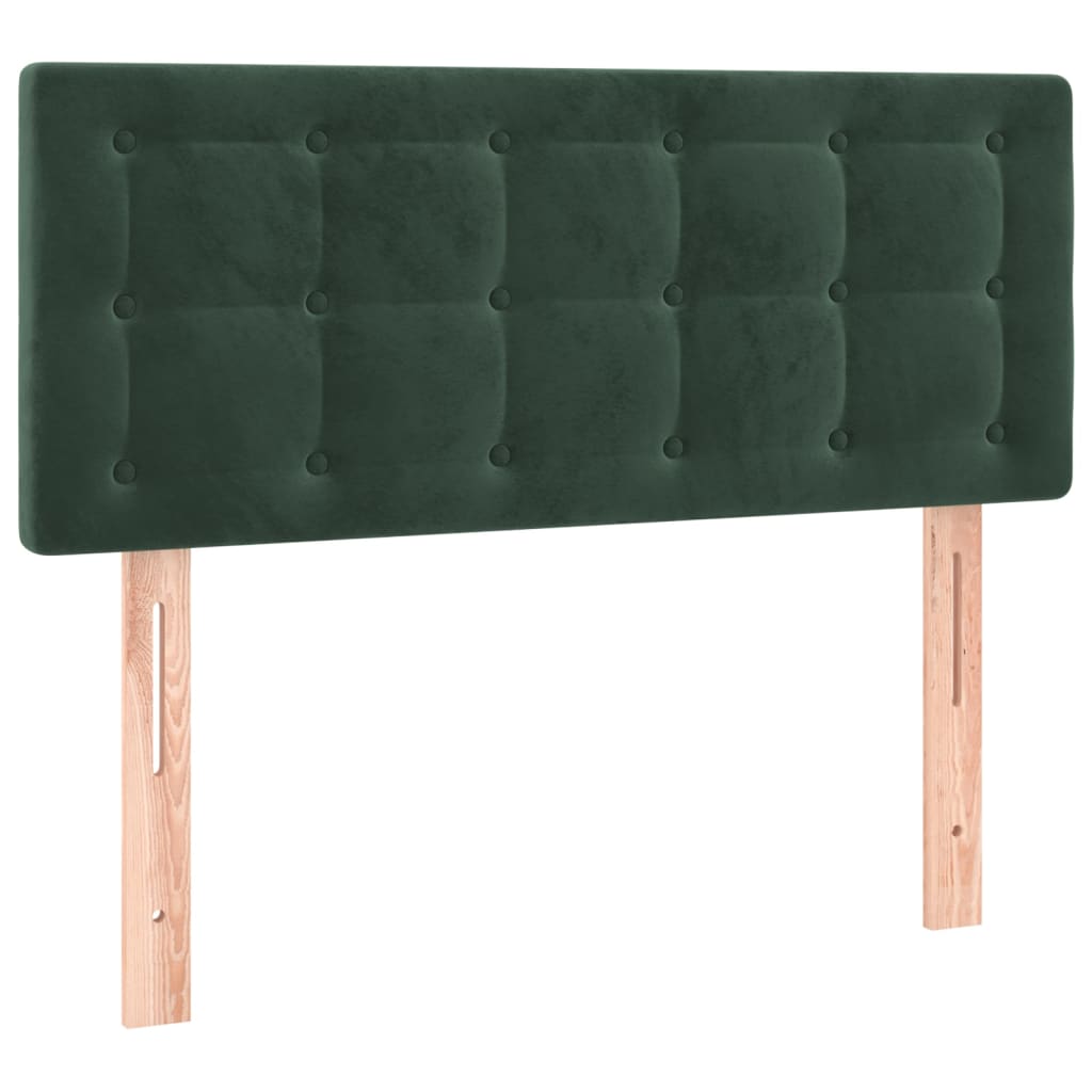 vidaXL Cabecero de terciopelo verde oscuro 90x5x78/88 cm