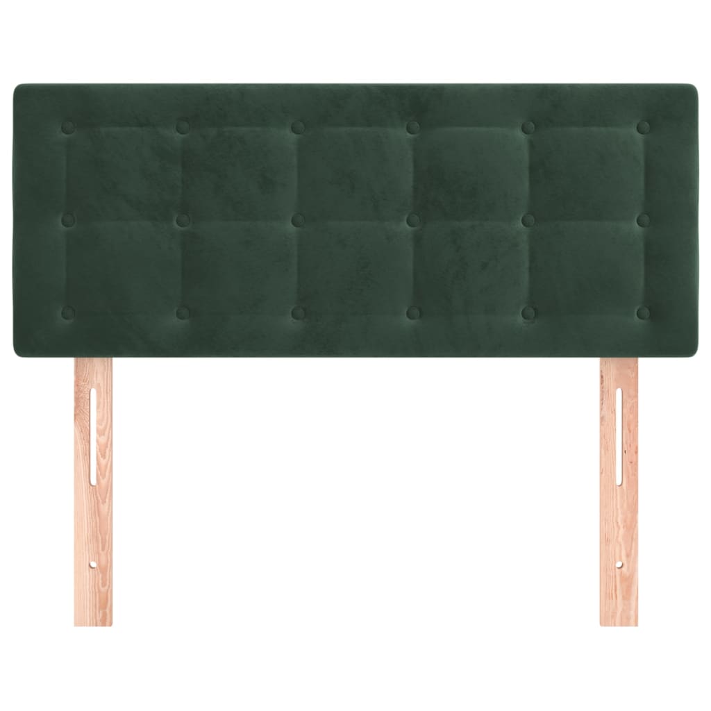 vidaXL Cabecero de terciopelo verde oscuro 90x5x78/88 cm