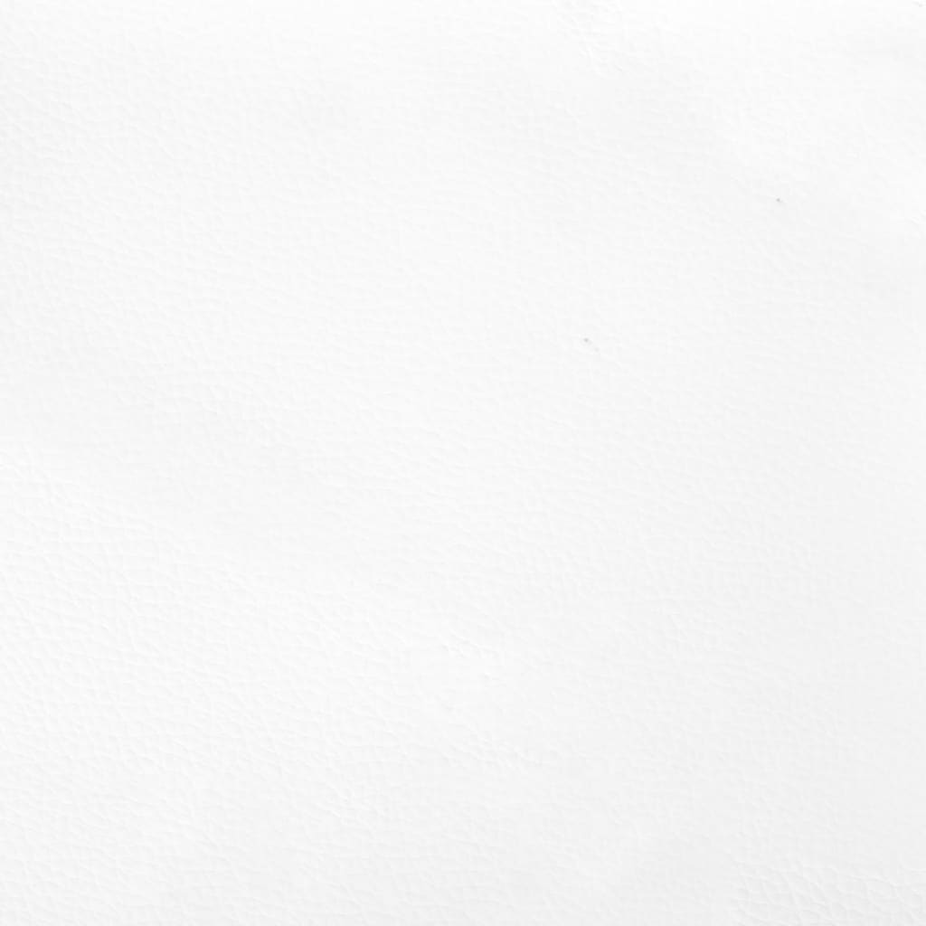 vidaXL Cabeceros 2 unidades cuero sintético blanco 72x5x78/88 cm