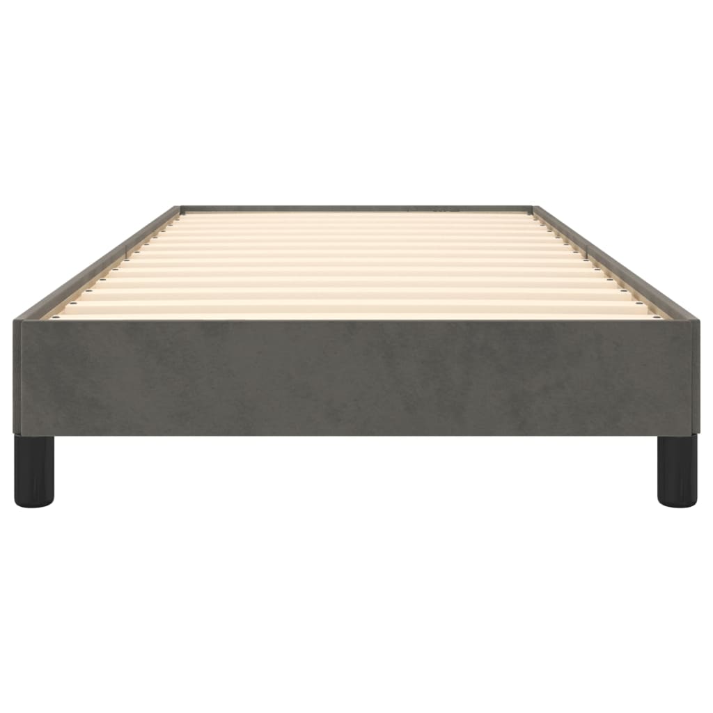 vidaXL Estructura de cama sin colchón terciopelo gris oscuro 80x200 cm