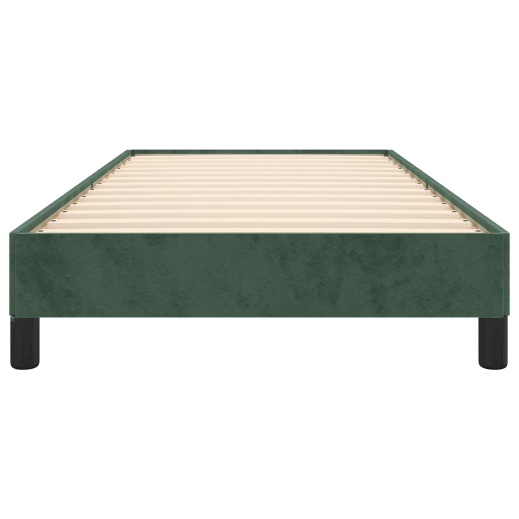 vidaXL Estructura de cama sin colchón terciopelo verde oscuro 80x200cm