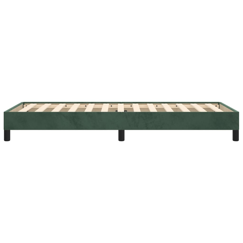 vidaXL Estructura de cama sin colchón terciopelo verde oscuro 80x200cm