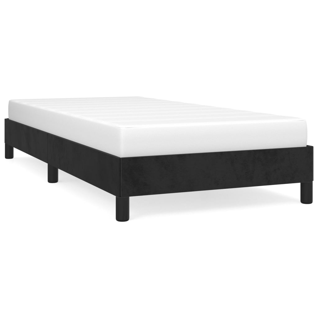 vidaXL Estructura de cama sin colchón terciopelo negro 100x200 cm