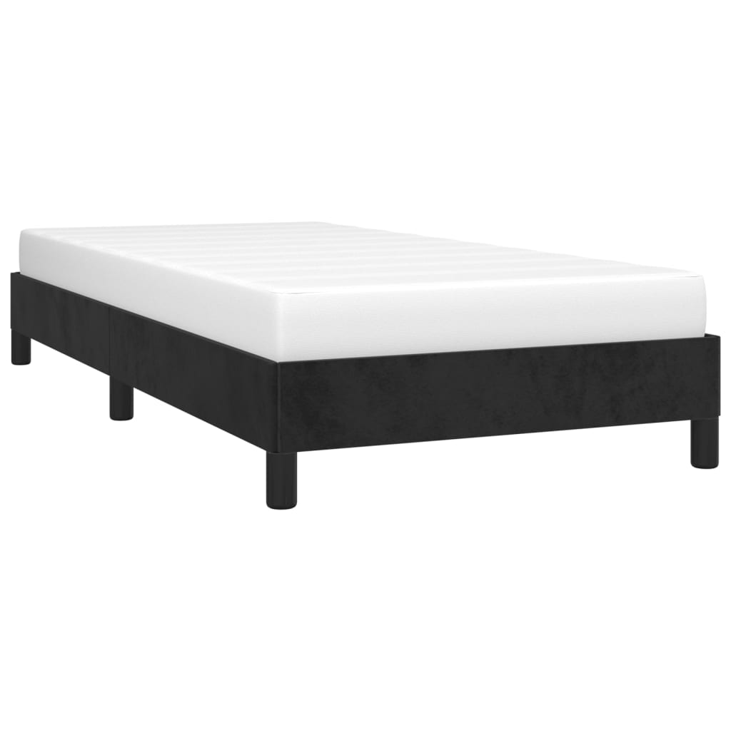 vidaXL Estructura de cama sin colchón terciopelo negro 100x200 cm