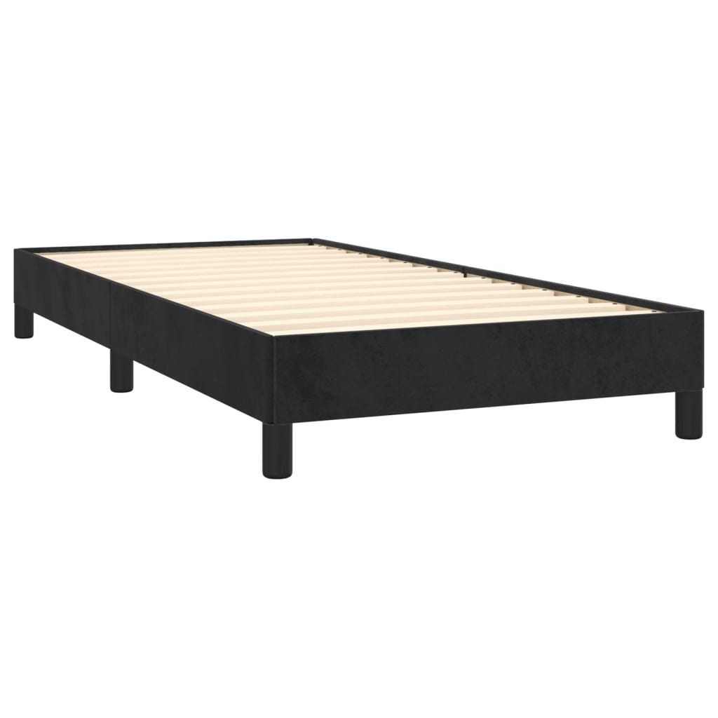 vidaXL Estructura de cama sin colchón terciopelo negro 100x200 cm