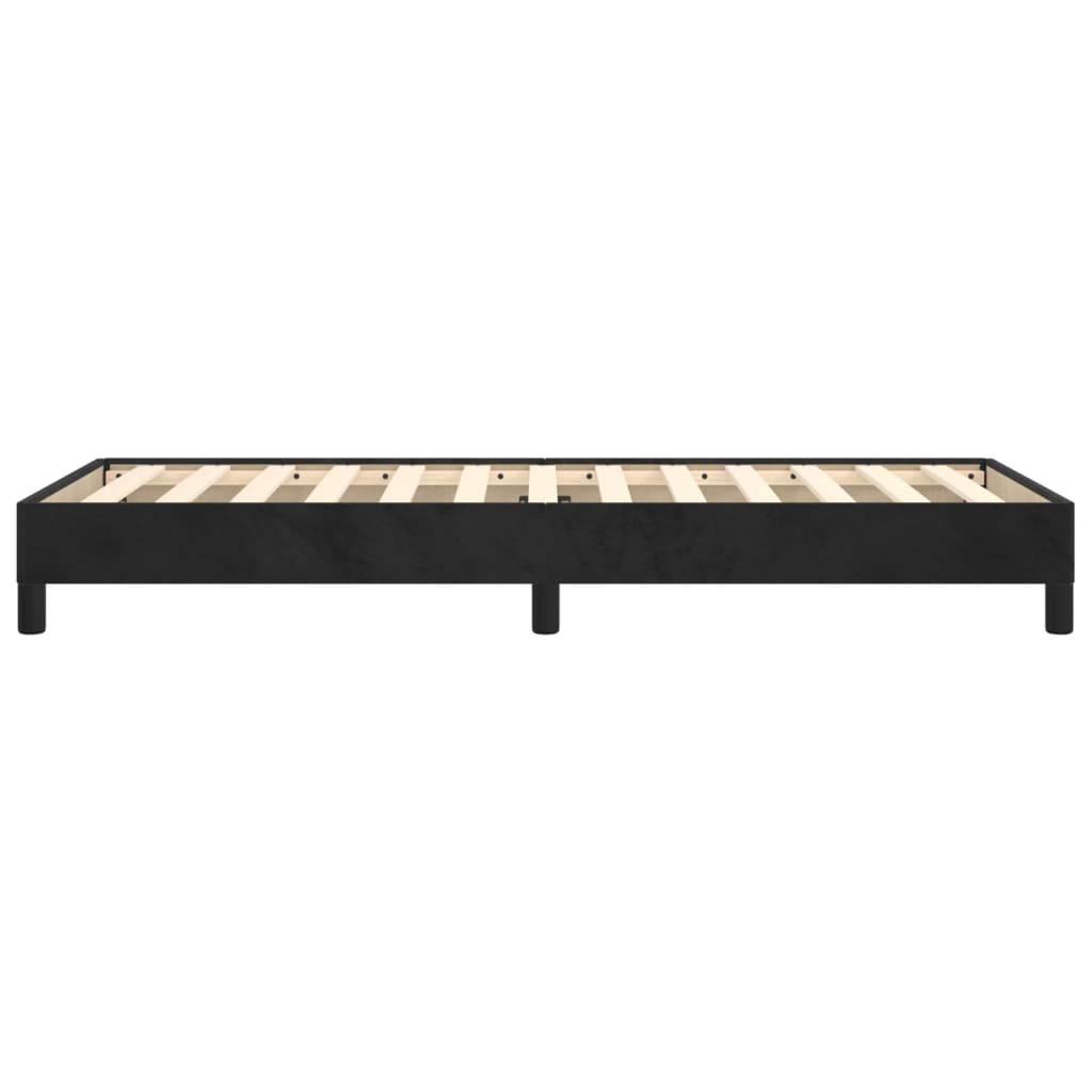 vidaXL Estructura de cama sin colchón terciopelo negro 100x200 cm