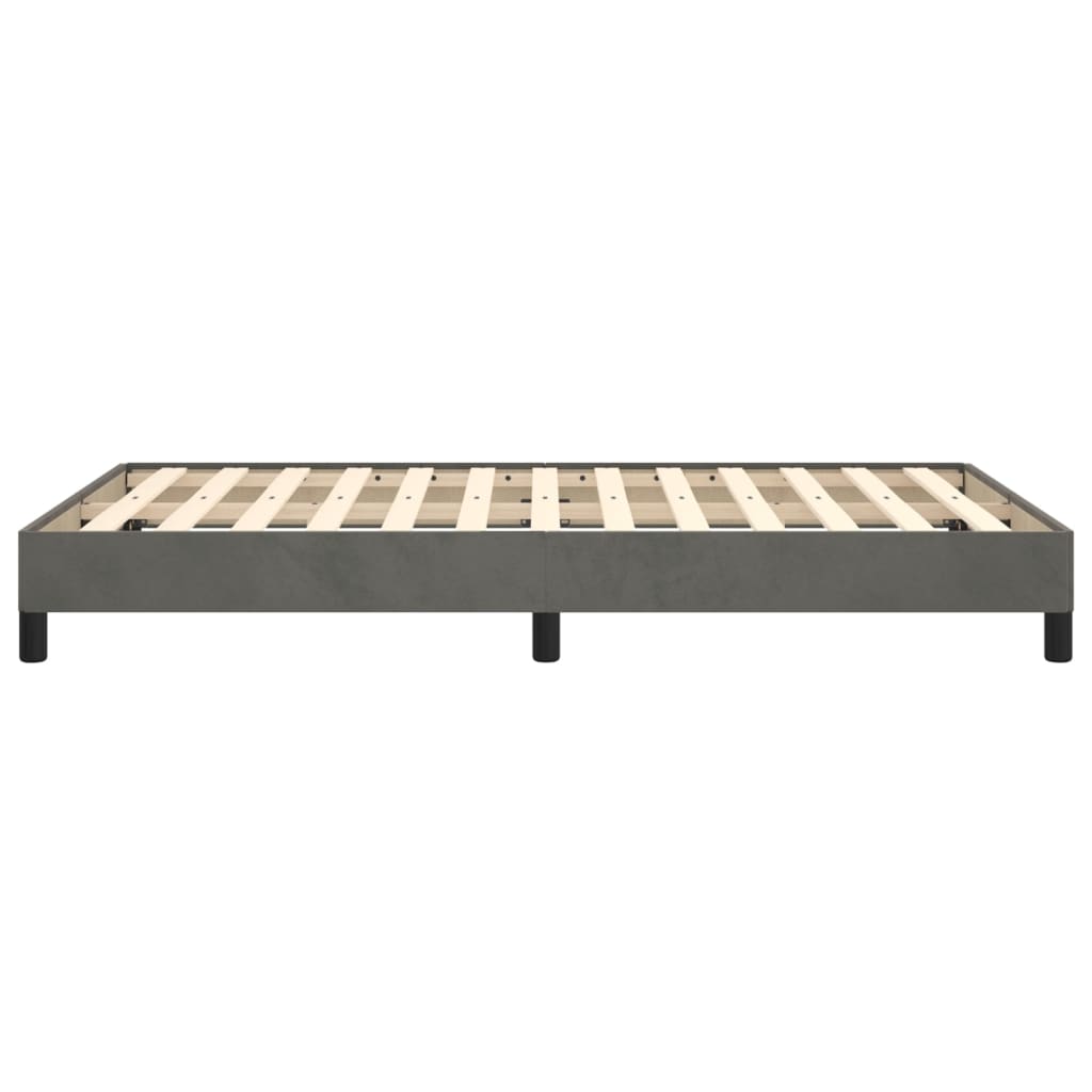 vidaXL Estructura de cama sin colchón terciopelo gris oscuro 120x200cm