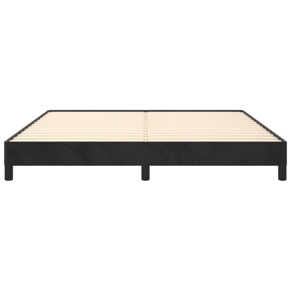 vidaXL Estructura de cama sin colchón terciopelo negro 160x200 cm