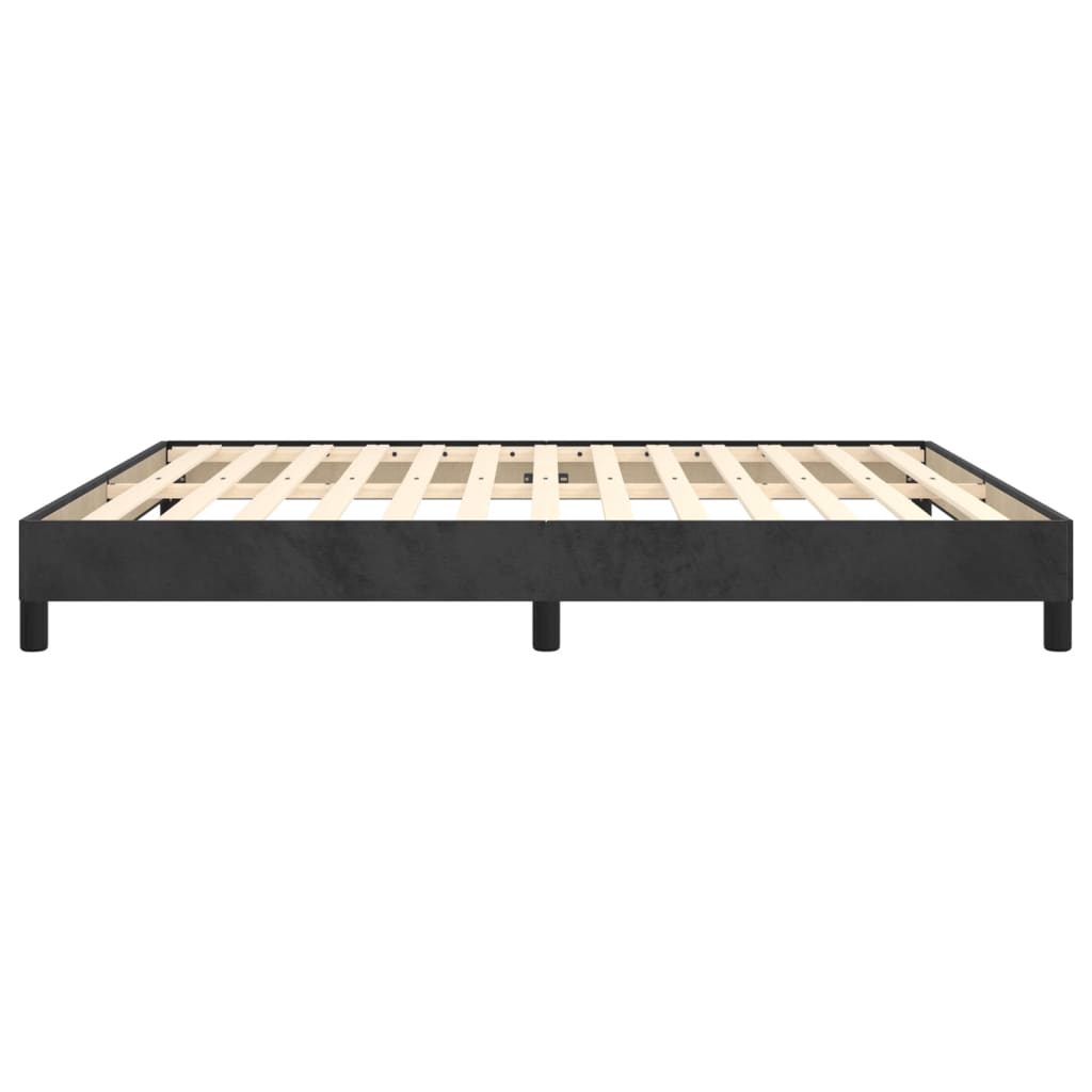 vidaXL Estructura de cama sin colchón terciopelo negro 160x200 cm