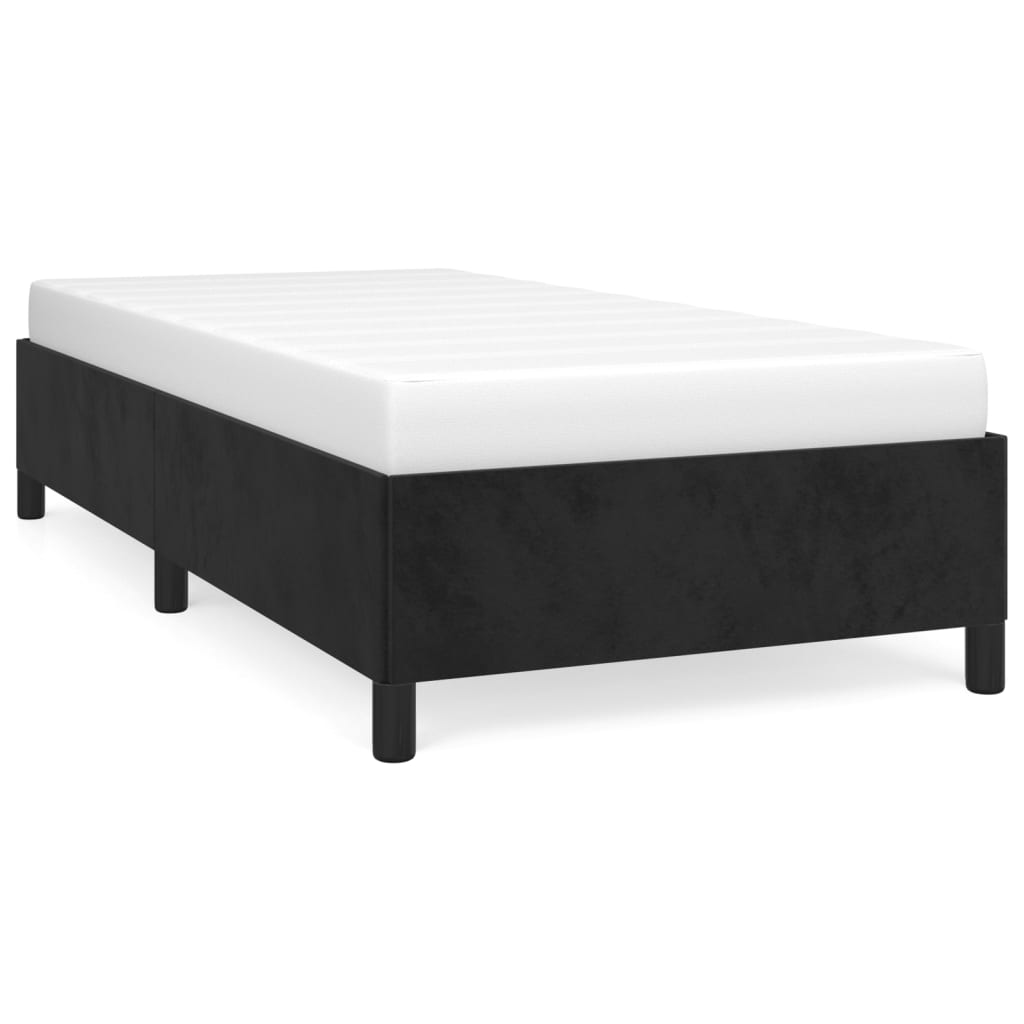 vidaXL Estructura de cama sin colchón terciopelo negro 80x200 cm