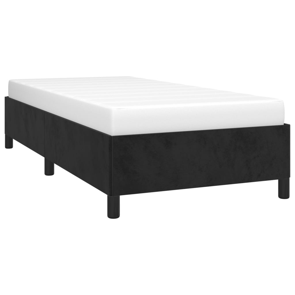 vidaXL Estructura de cama sin colchón terciopelo negro 80x200 cm