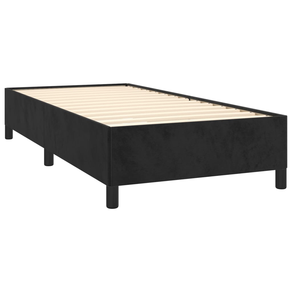 vidaXL Estructura de cama sin colchón terciopelo negro 80x200 cm