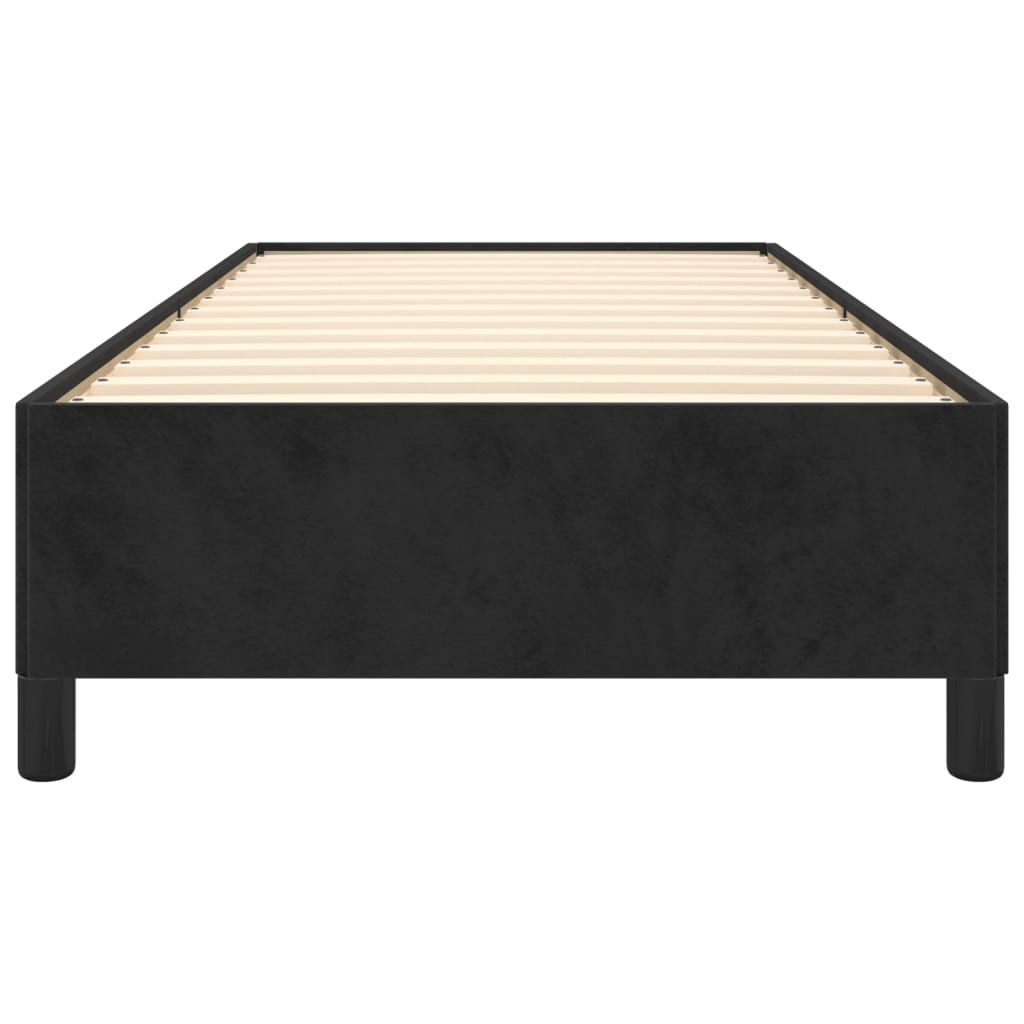 vidaXL Estructura de cama sin colchón terciopelo negro 80x200 cm