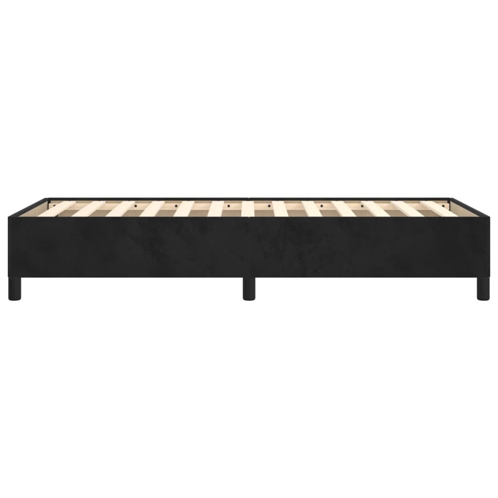 vidaXL Estructura de cama sin colchón terciopelo negro 80x200 cm