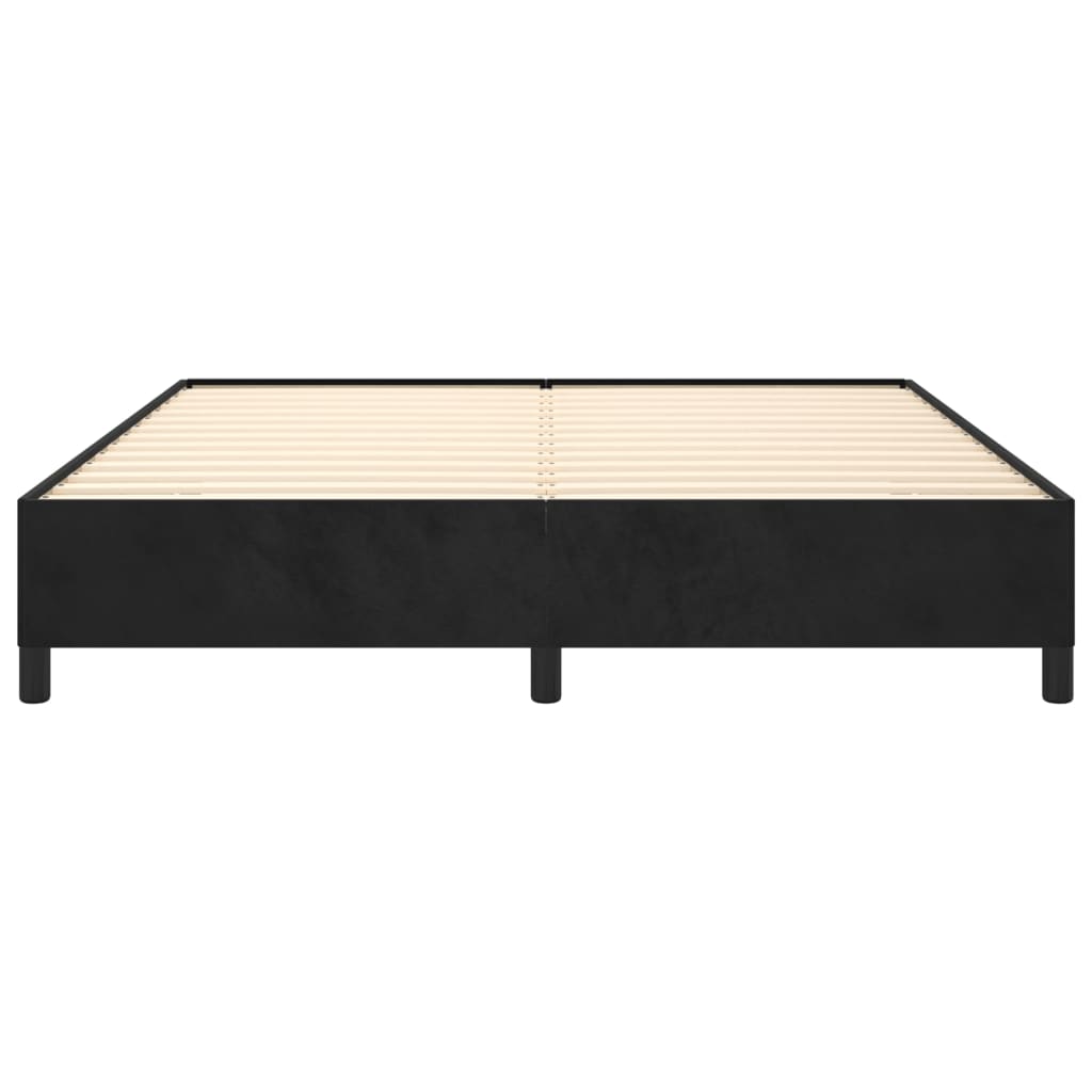 vidaXL Estructura de cama sin colchón terciopelo negro 180x200 cm