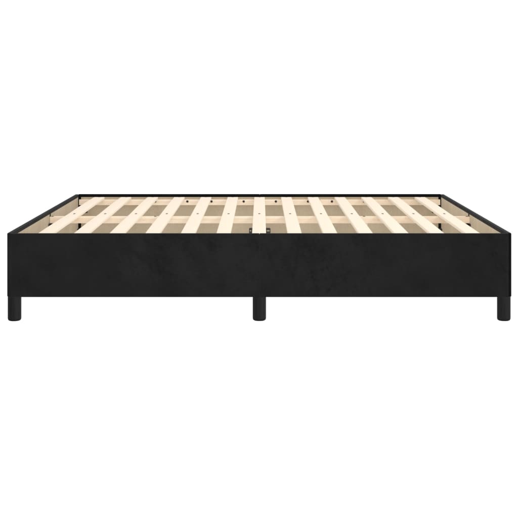 vidaXL Estructura de cama sin colchón terciopelo negro 180x200 cm