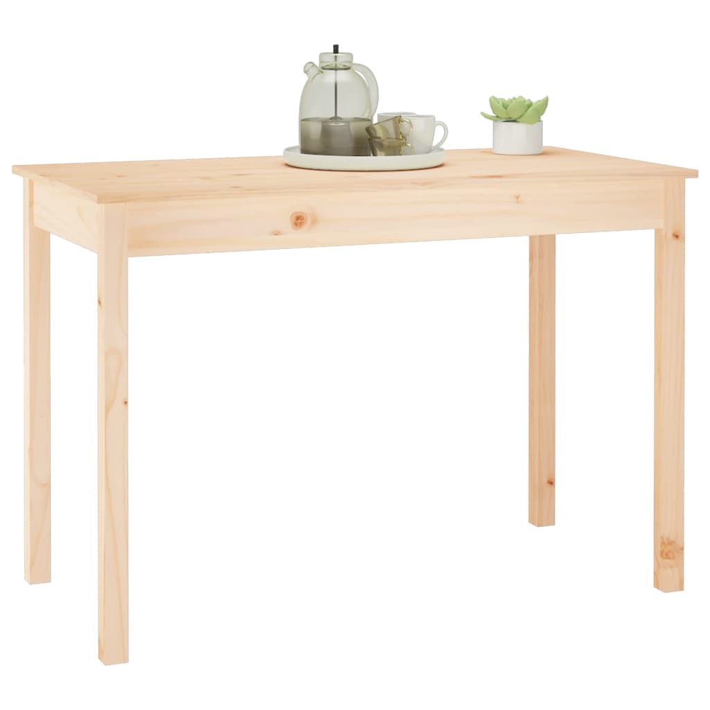 vidaXL Mesa de comedor madera maciza de pino 110x55x75 cm