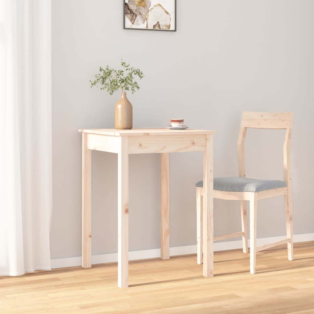 vidaXL Mesa de comedor madera maciza de pino 55x55x75 cm