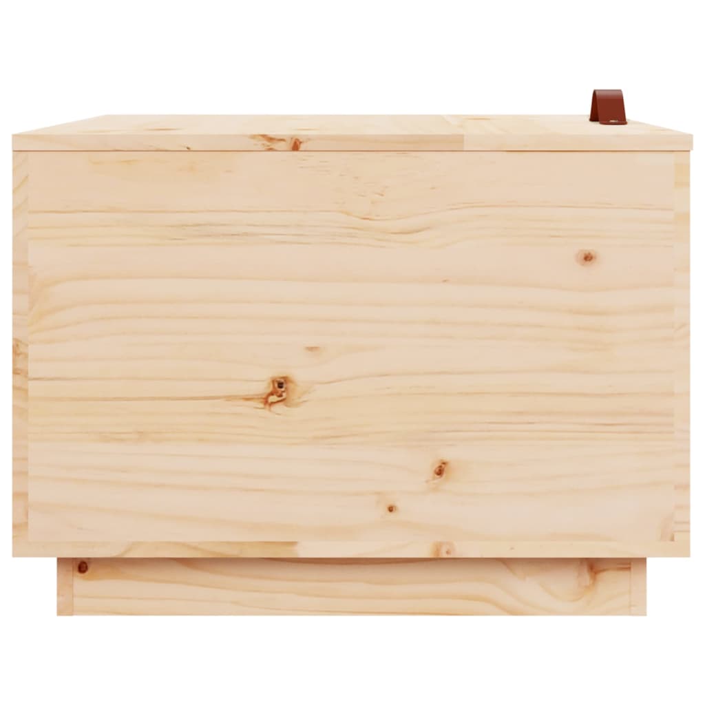 vidaXL Cajas de almacenaje con tapa 3 piezas madera maciza pino