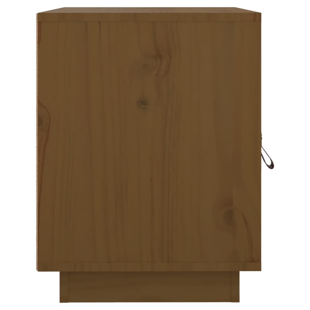 vidaXL Mesitas de noche 2 uds madera de pino marrón miel 40x34x45 cm