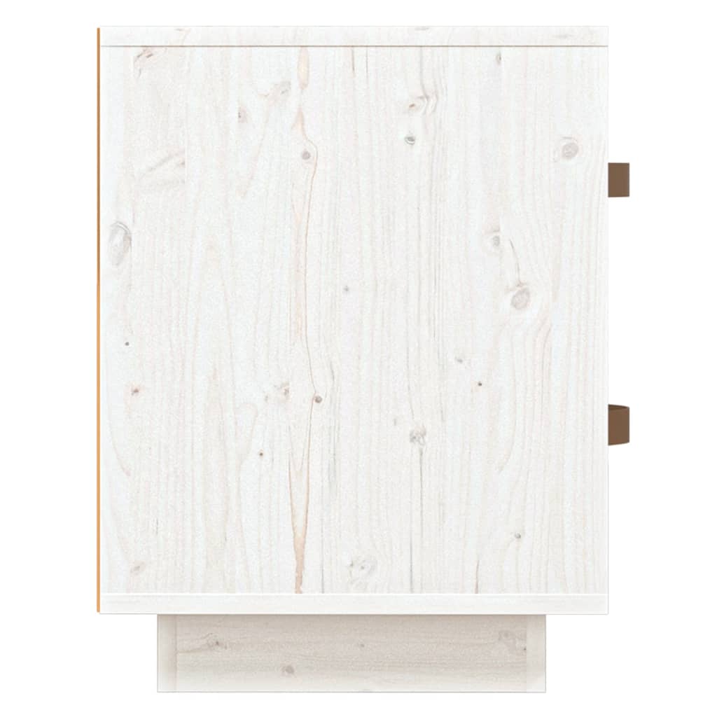 vidaXL Mesitas de noche 2 uds madera maciza pino blanco 40x34x45 cm