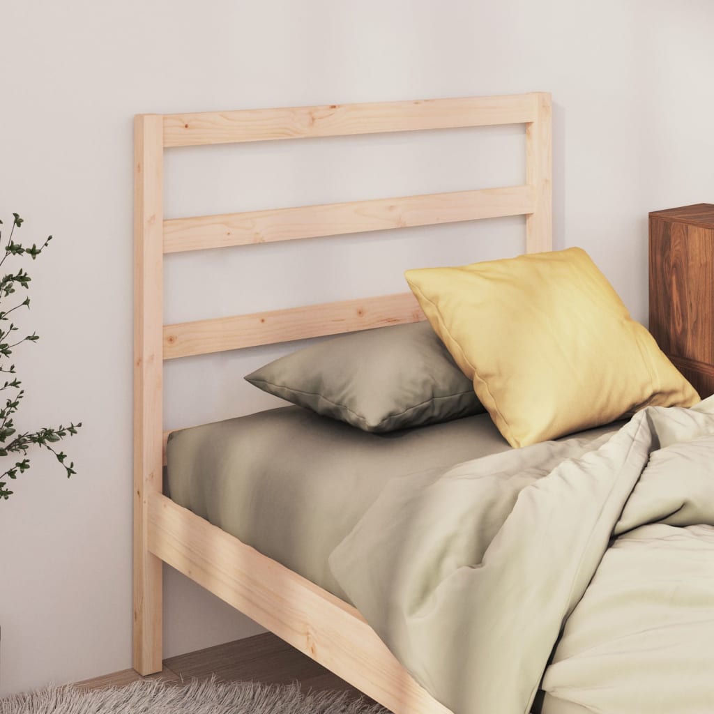 vidaXL Cabecero de cama madera maciza de pino 95x4x100 cm