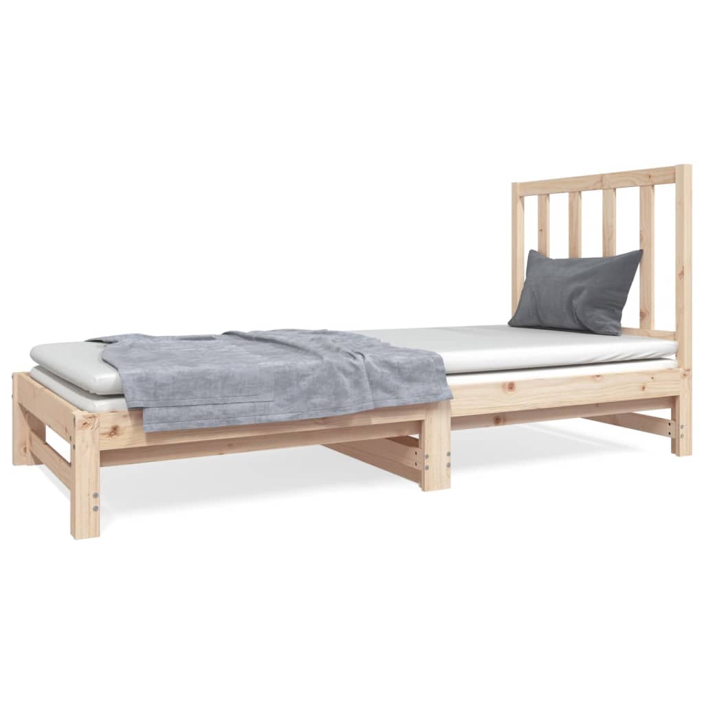 vidaXL Sofá cama extraíble sin colchón 2x(90x190) cm