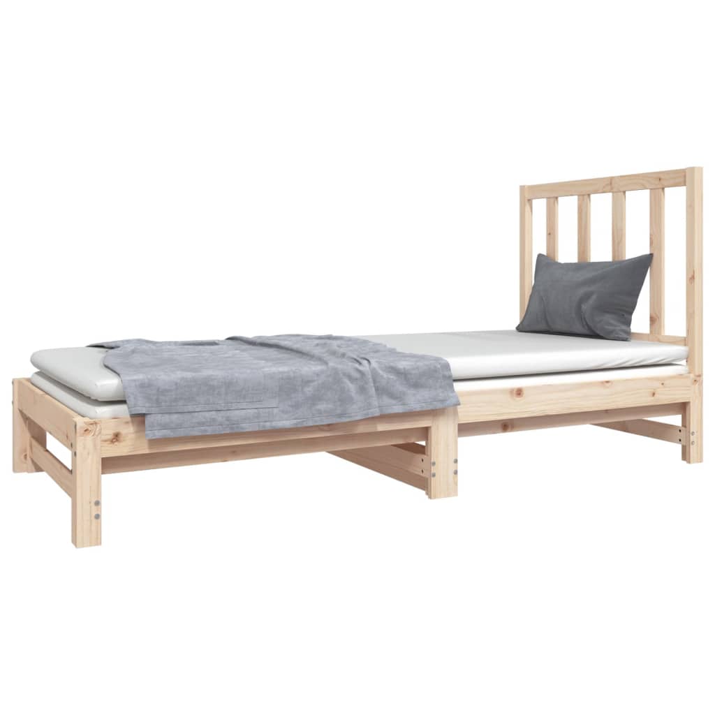 vidaXL Sofá cama extraíble sin colchón 2x(90x190) cm