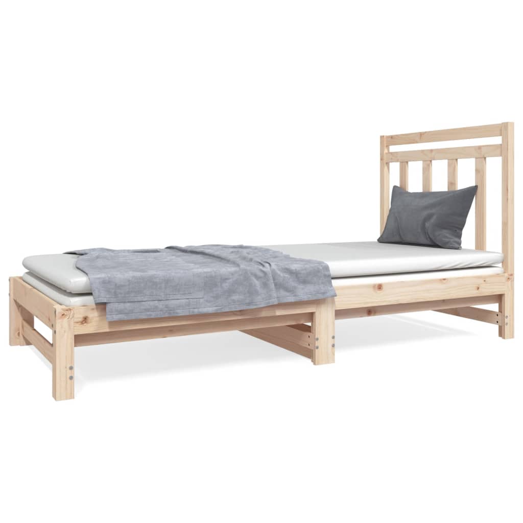 vidaXL Sofá cama extraíble sin colchón 2x(90x190) cm