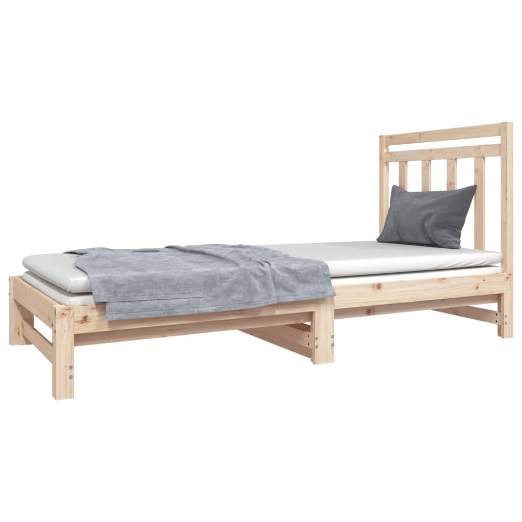 vidaXL Sofá cama extraíble sin colchón 2x(90x190) cm