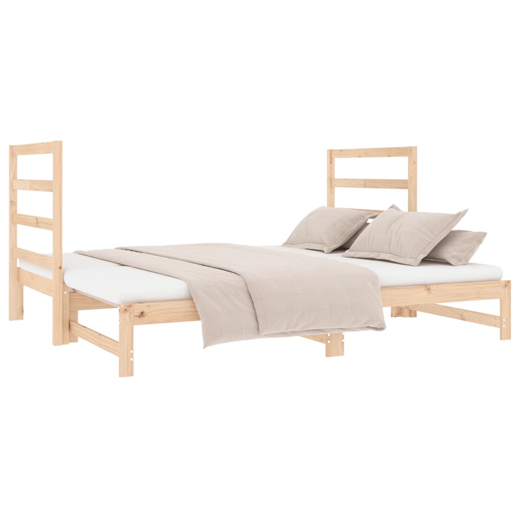 vidaXL Sofá cama extraíble sin colchón 2x(90x190) cm