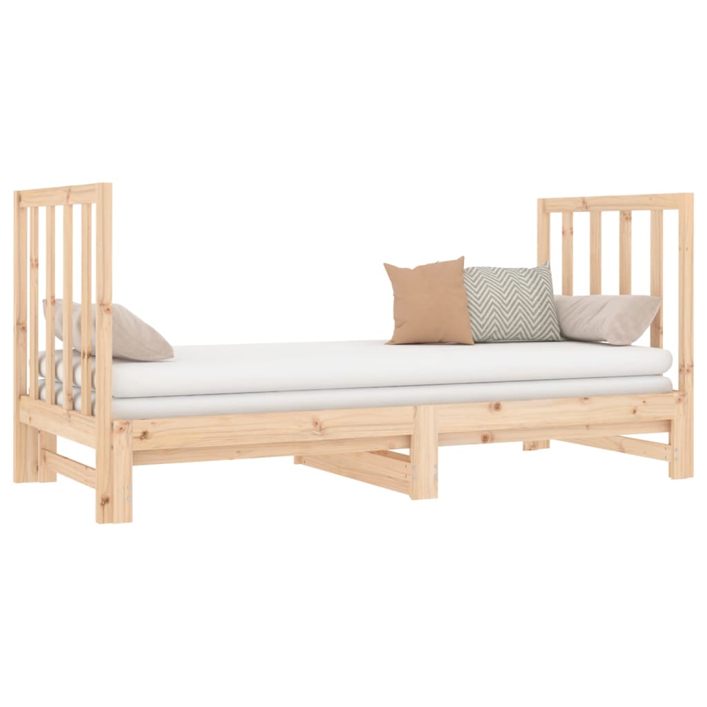 vidaXL Sofá cama extraíble sin colchón 2x(90x190) cm