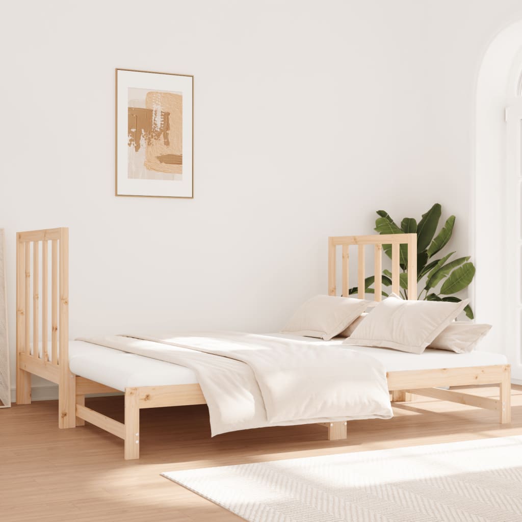 vidaXL Sofá cama extraíble sin colchón 2x(90x190) cm