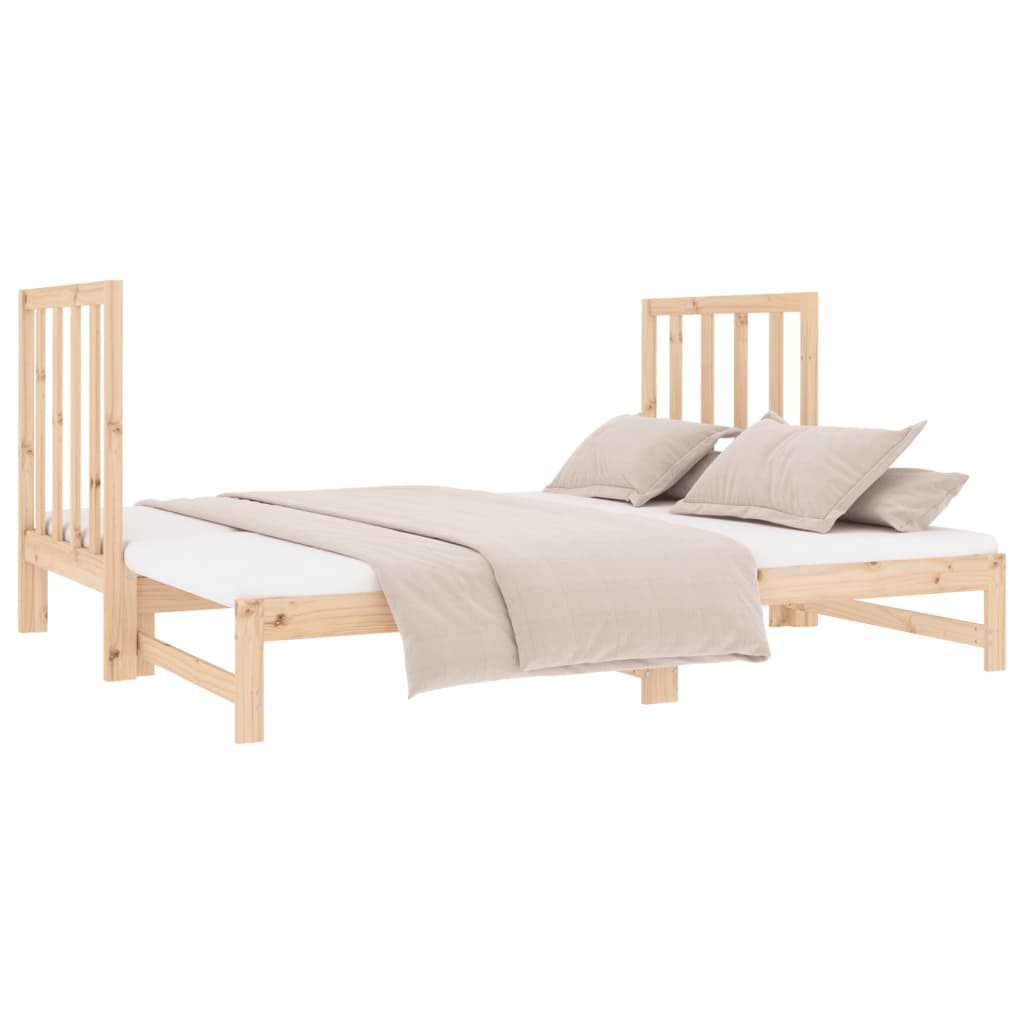 vidaXL Sofá cama extraíble sin colchón 2x(90x190) cm