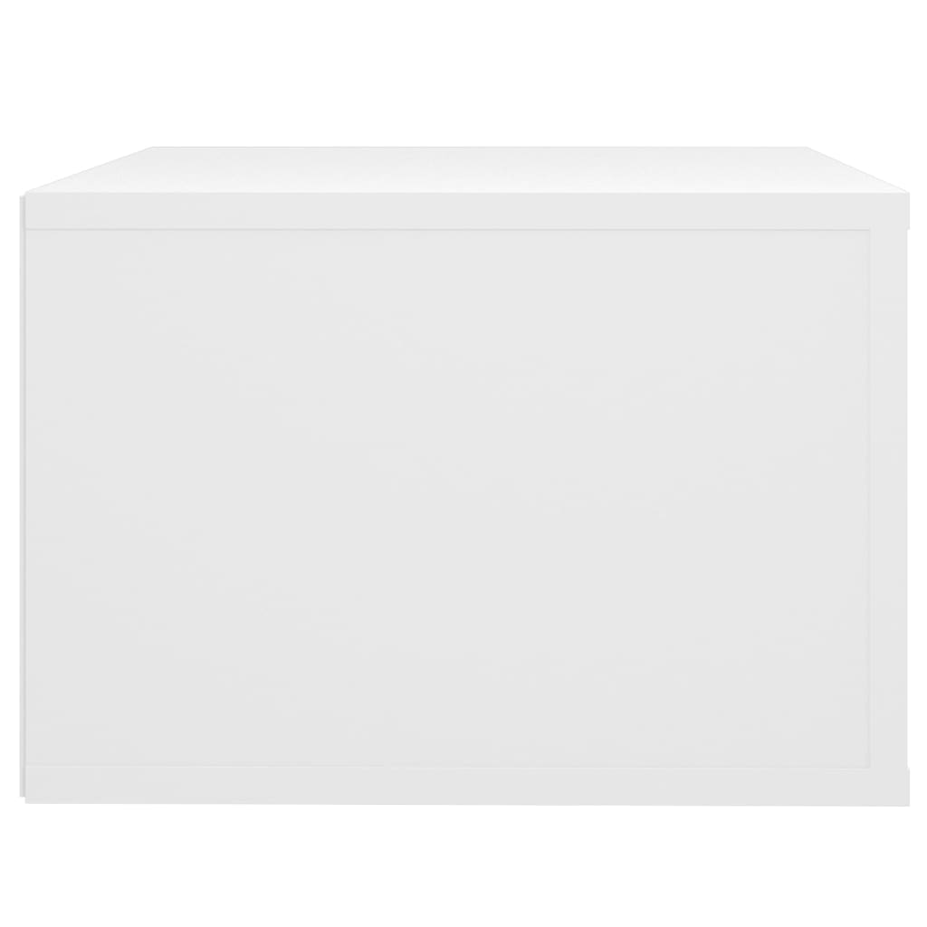 vidaXL Mesitas de noche de pared 2 uds blanco 50x36x25 cm