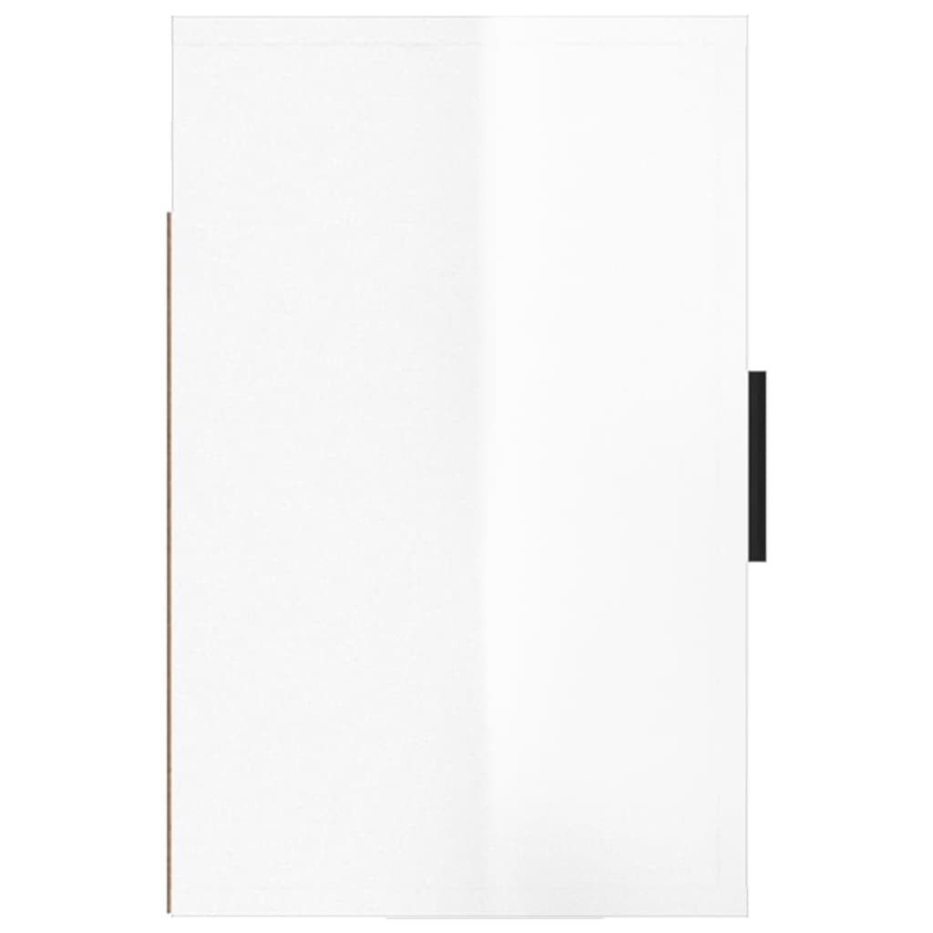 vidaXL Mesitas de noche de pared 2 uds blanco brillante 50x30x47 cm