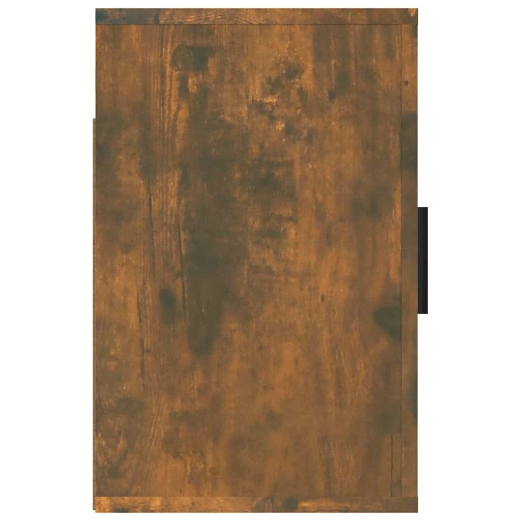 vidaXL Mesitas de noche de pared 2 uds color roble ahumado 50x30x47 cm