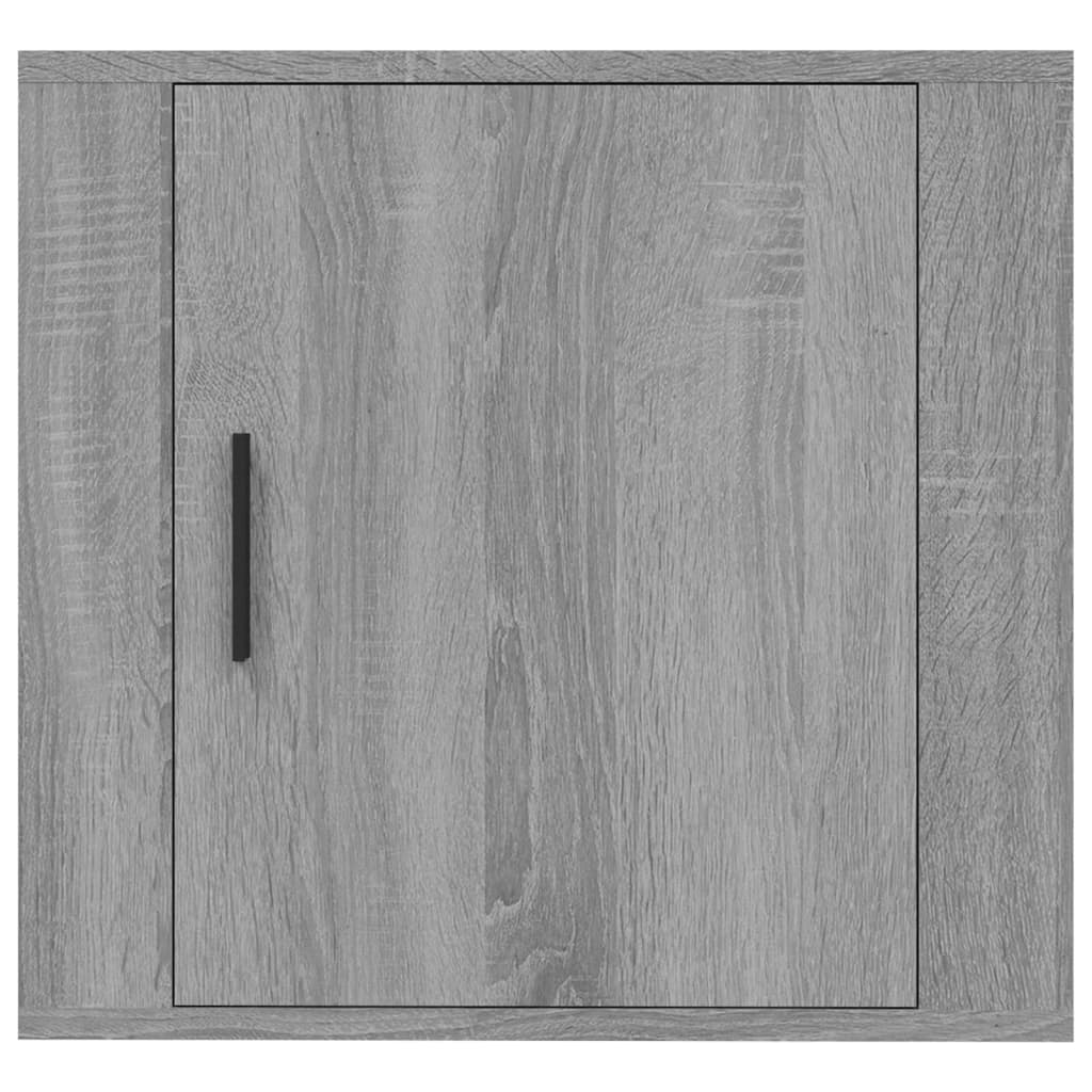 vidaXL Mesitas de noche de pared 2 uds gris Sonoma 50x30x47 cm