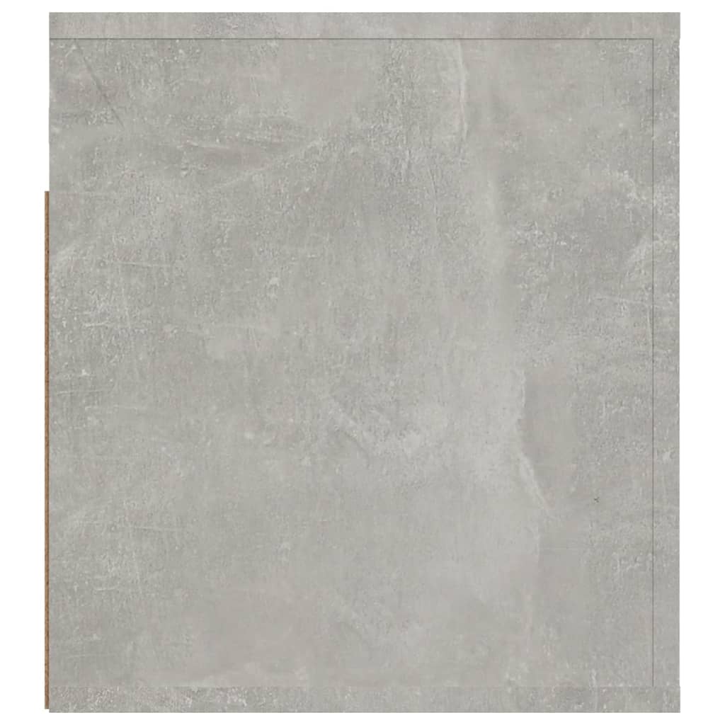 vidaXL Mesitas de noche de pared 2 uds gris hormigón 50x36x40 cm