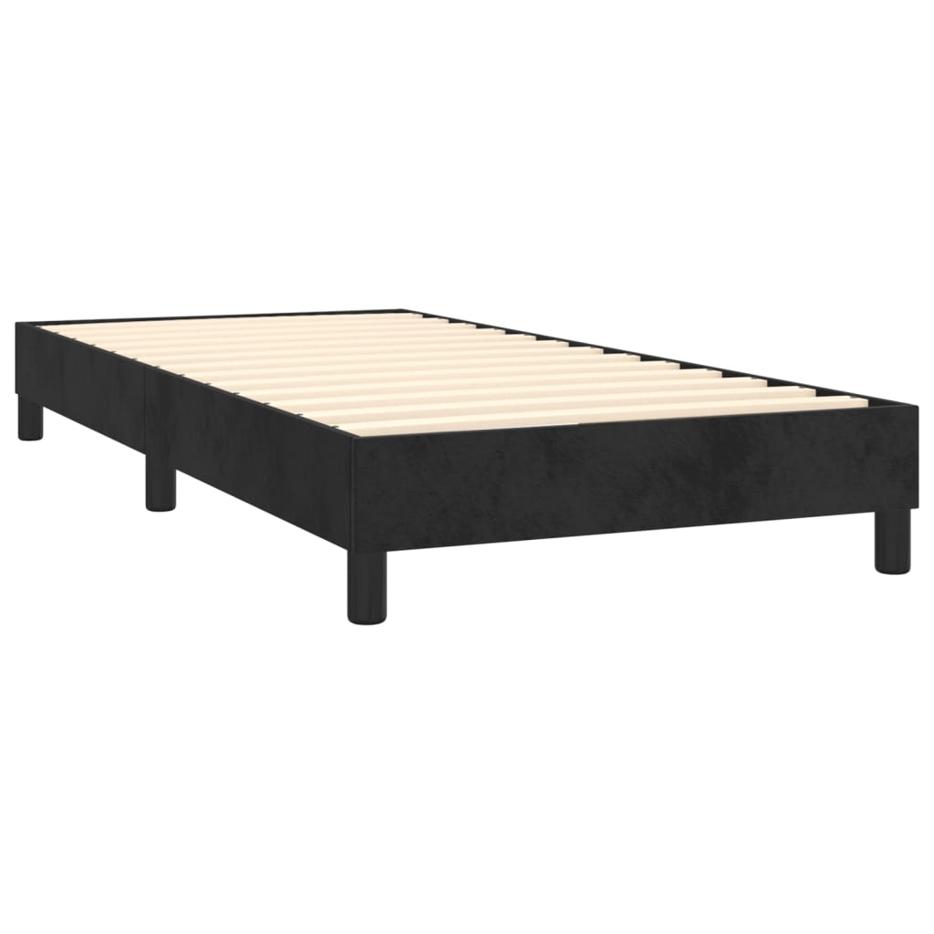 vidaXL Estructura de cama sin colchón terciopelo negro 80x200 cm