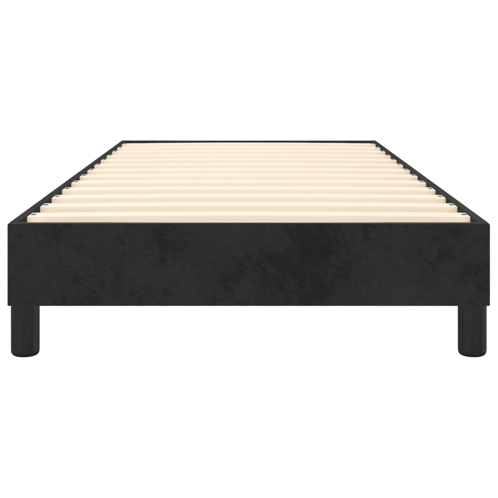 vidaXL Estructura de cama sin colchón terciopelo negro 80x200 cm