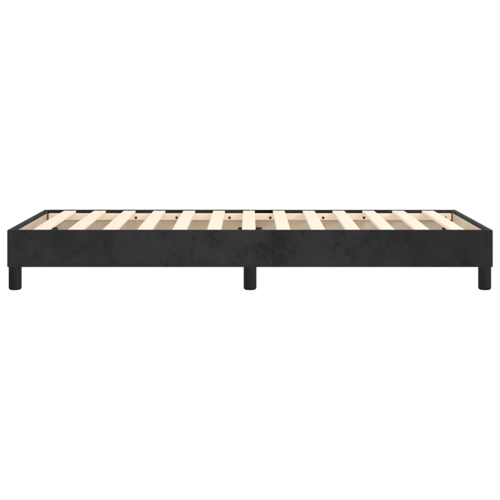 vidaXL Estructura de cama sin colchón terciopelo negro 80x200 cm