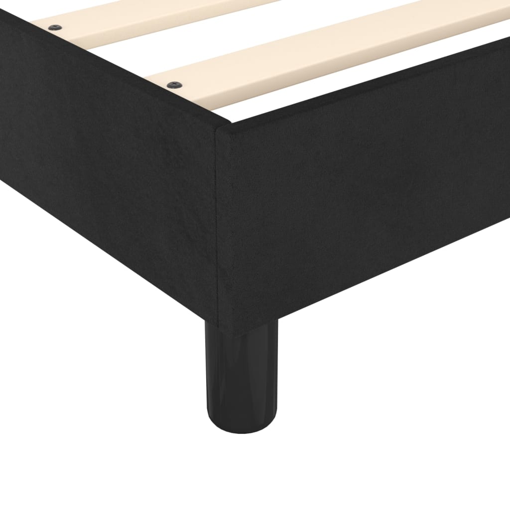 vidaXL Estructura de cama sin colchón terciopelo negro 80x200 cm