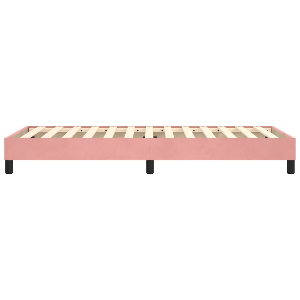 vidaXL Estructura de cama sin colchón terciopelo rosa 80x200 cm