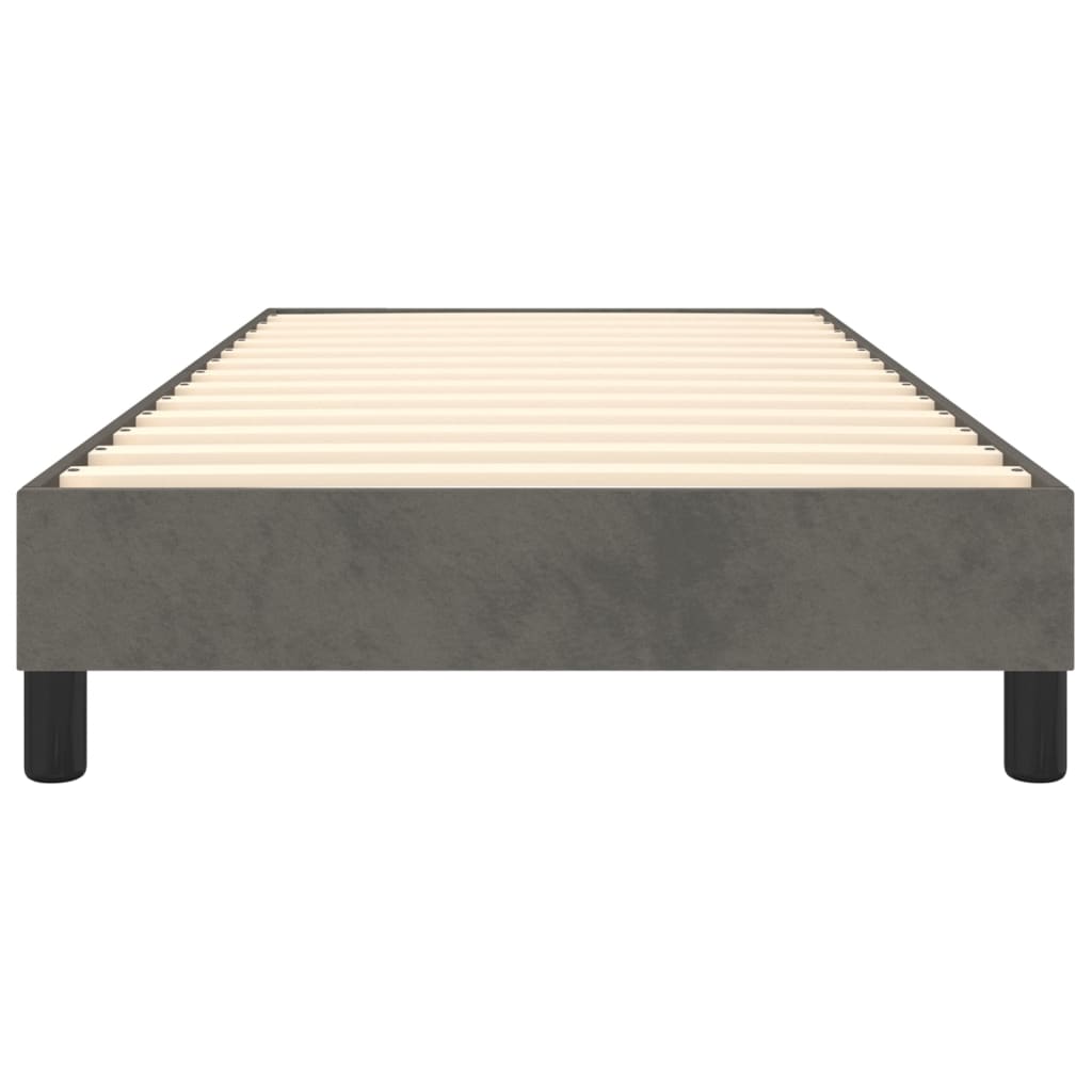 vidaXL Estructura de cama sin colchón terciopelo gris oscuro 90x190 cm