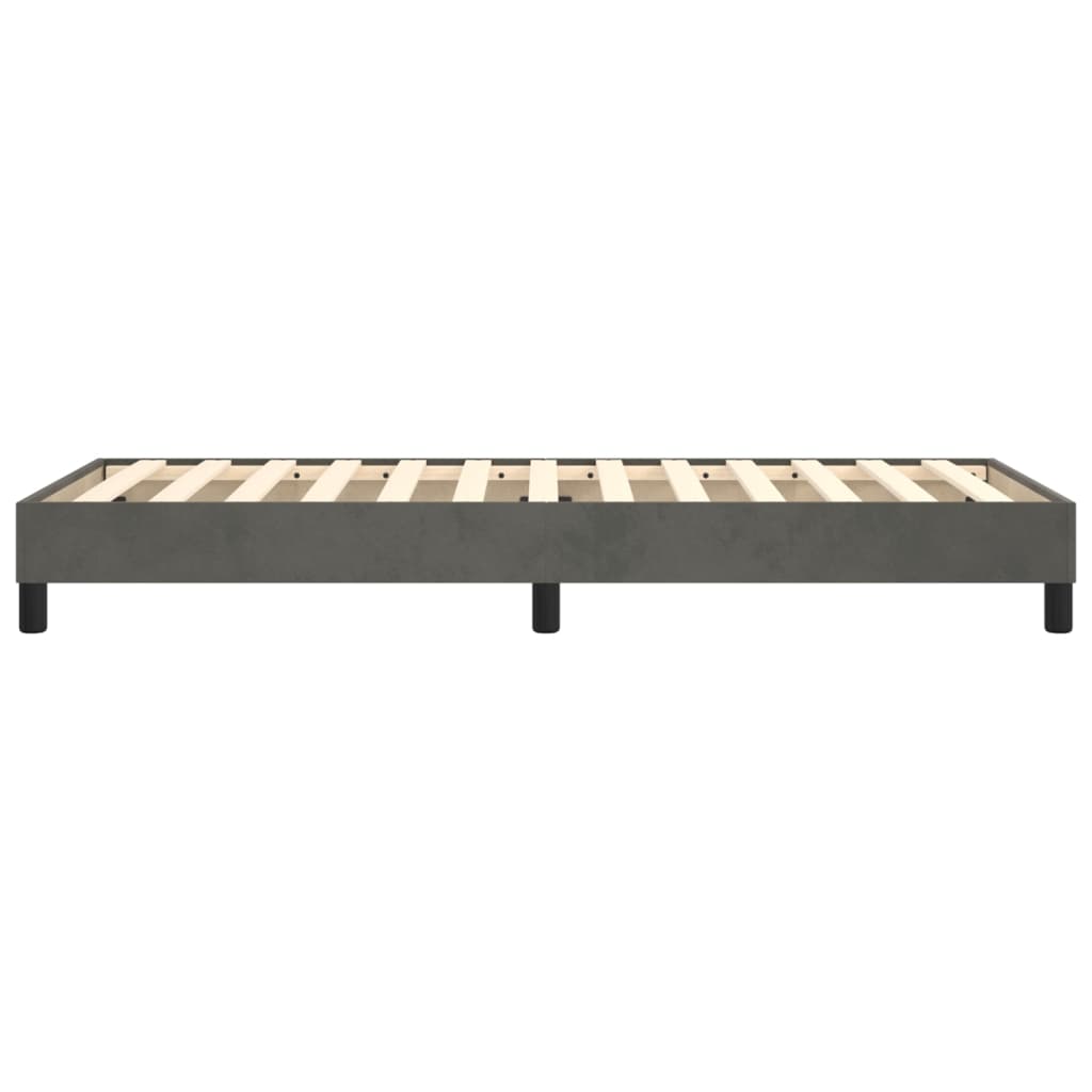 vidaXL Estructura de cama sin colchón terciopelo gris oscuro 90x190 cm