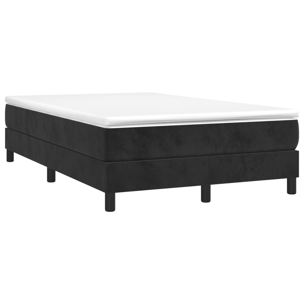 vidaXL Estructura de cama sin colchón terciopelo negro 120x200 cm