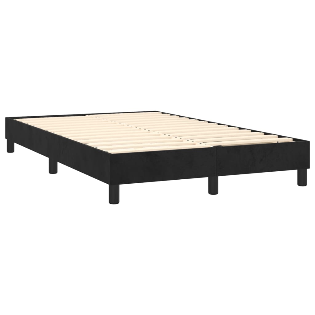 vidaXL Estructura de cama sin colchón terciopelo negro 120x200 cm