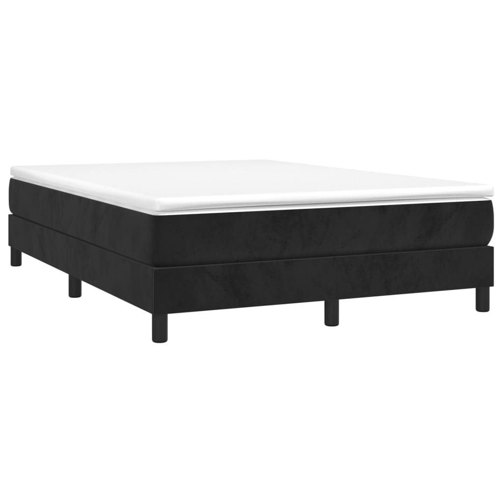 vidaXL Estructura de cama sin colchón terciopelo negro 140x200 cm